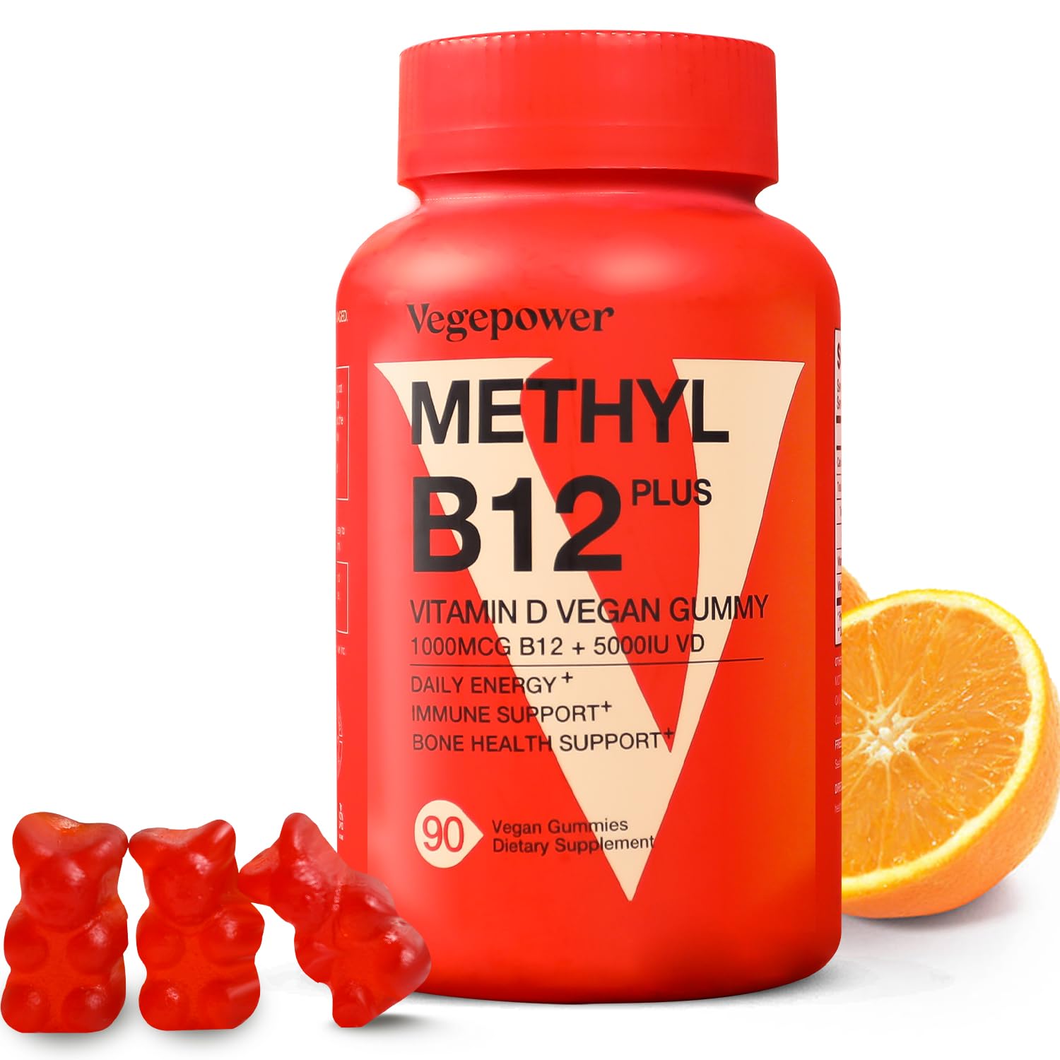 Foto 2 pulgar | Suplemento Vegepower: Gomitas Veganas Con Vitamina D3 Y B12  90 Unidades - Venta Internacional.