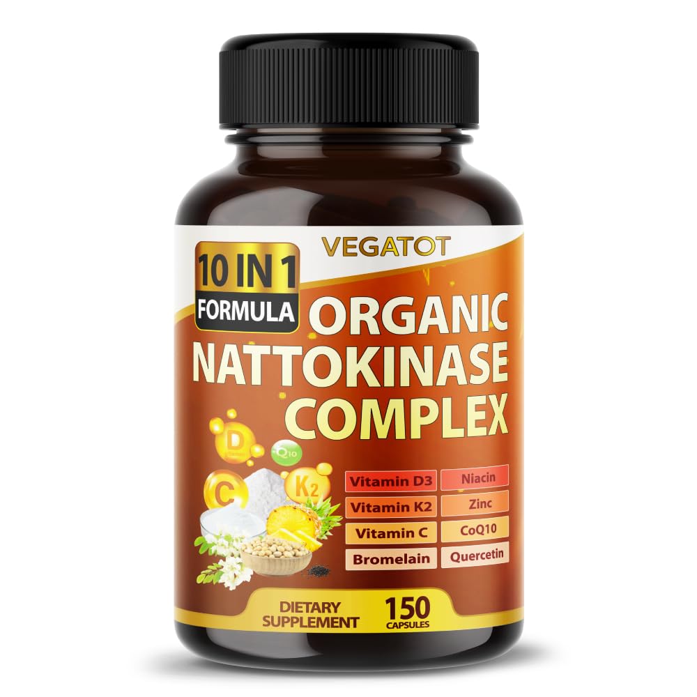 Foto 2 pulgar | Suplemento Vegatot Organic Nattokinase Complex 150 Cápsulas - Venta Internacional.