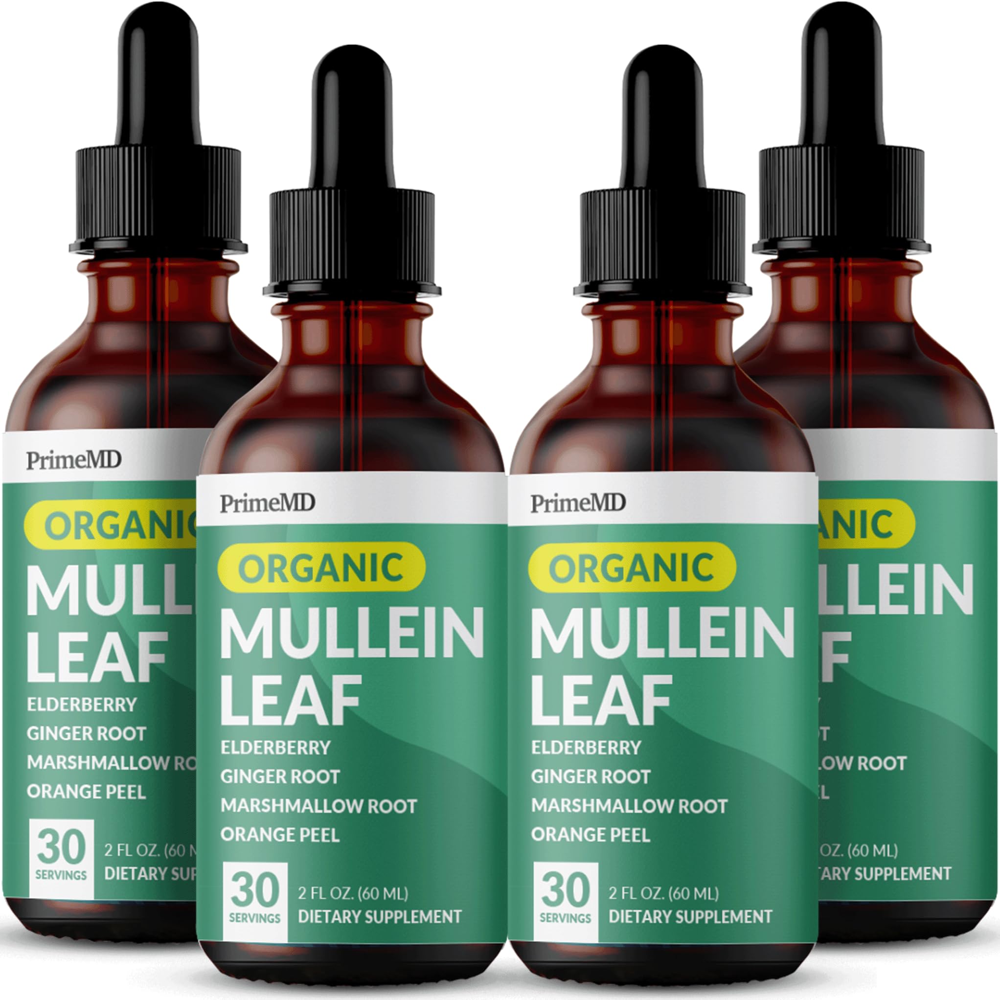 Foto 1 | Gotas De Apoyo Pulmonar Primemd Mullein Con Saúco  120 Ml  Paquete De 4 - Venta Internacional.
