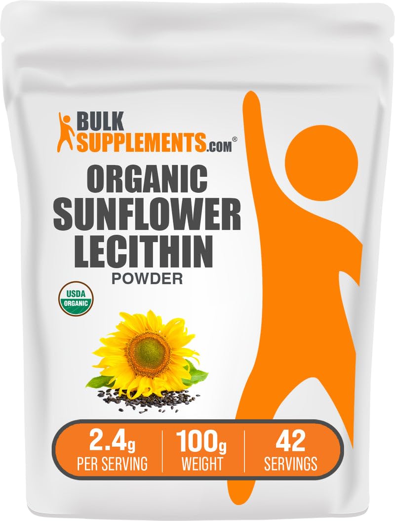Foto 2 pulgar | Suplemento Bulksupplements.com Lecitina De Girasol Orgánica 100 G - Venta Internacional.
