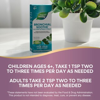 Foto 6 | Sirope Nature's Way Bronchial Sothe Extracto De Hoja De Hiedra 120 Ml - Venta Internacional.
