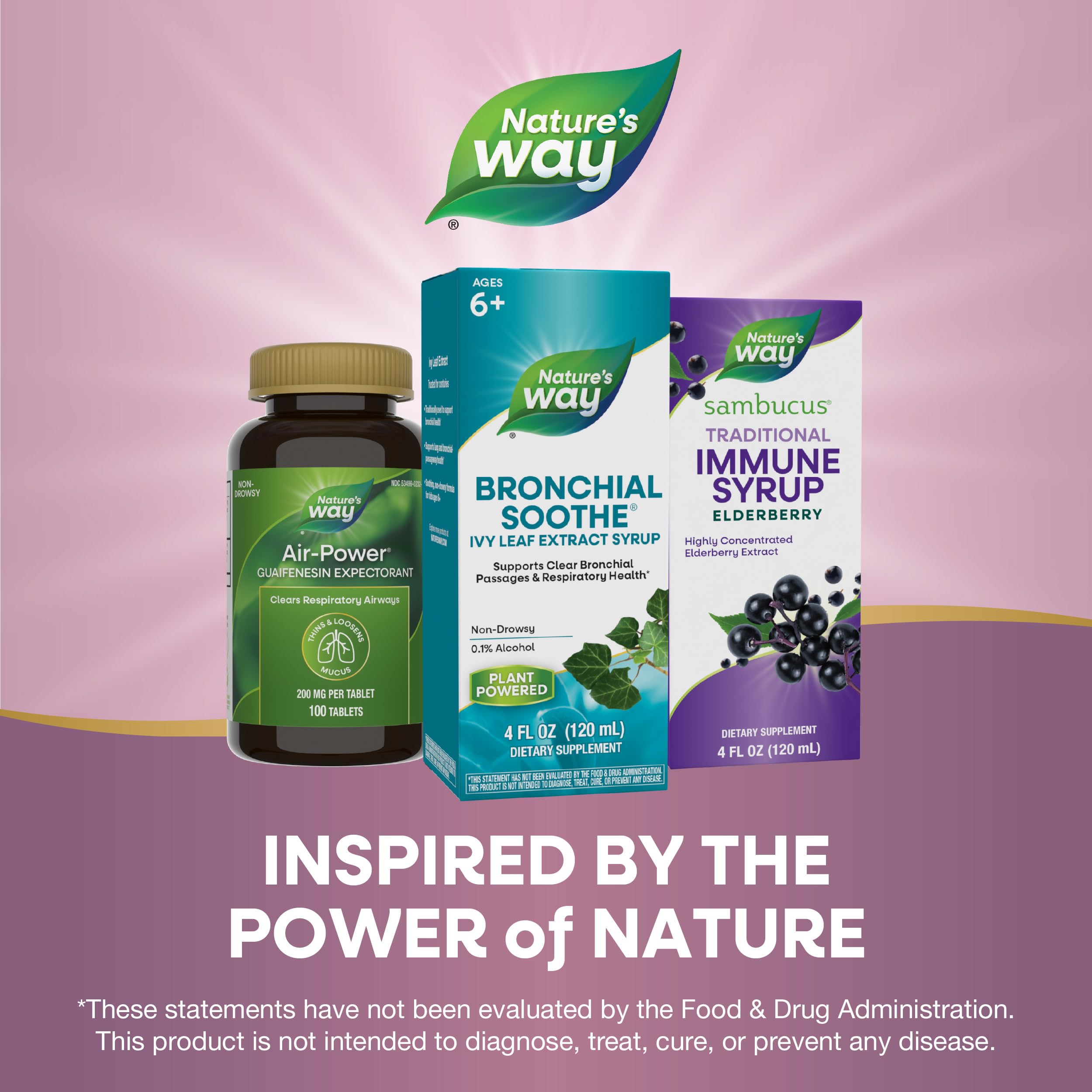 Foto 8 pulgar | Sirope Nature's Way Bronchial Sothe  Extracto De Hoja De Hiedra  120 Ml - Venta Internacional.