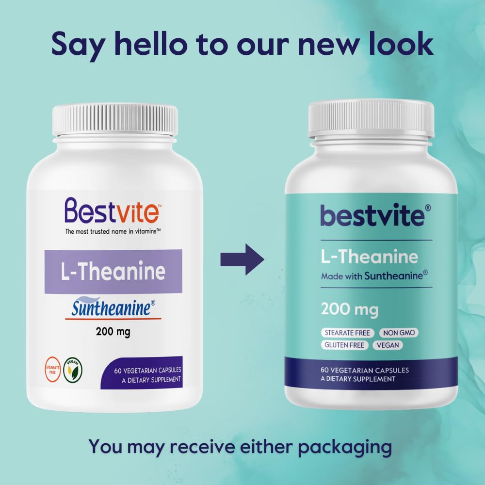 Foto 7 | Suplemento Bestvite L-teanina 200 Mg De Sunteanina 60 Cápsulas - Venta Internacional.