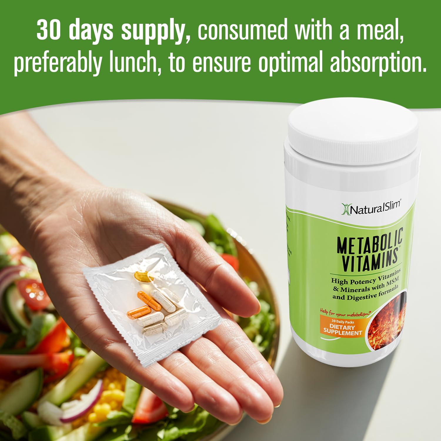 Foto 6 | Suplementos Naturalslim Metabolic Vitaminas  Paquete De 3 - Venta Internacional.
