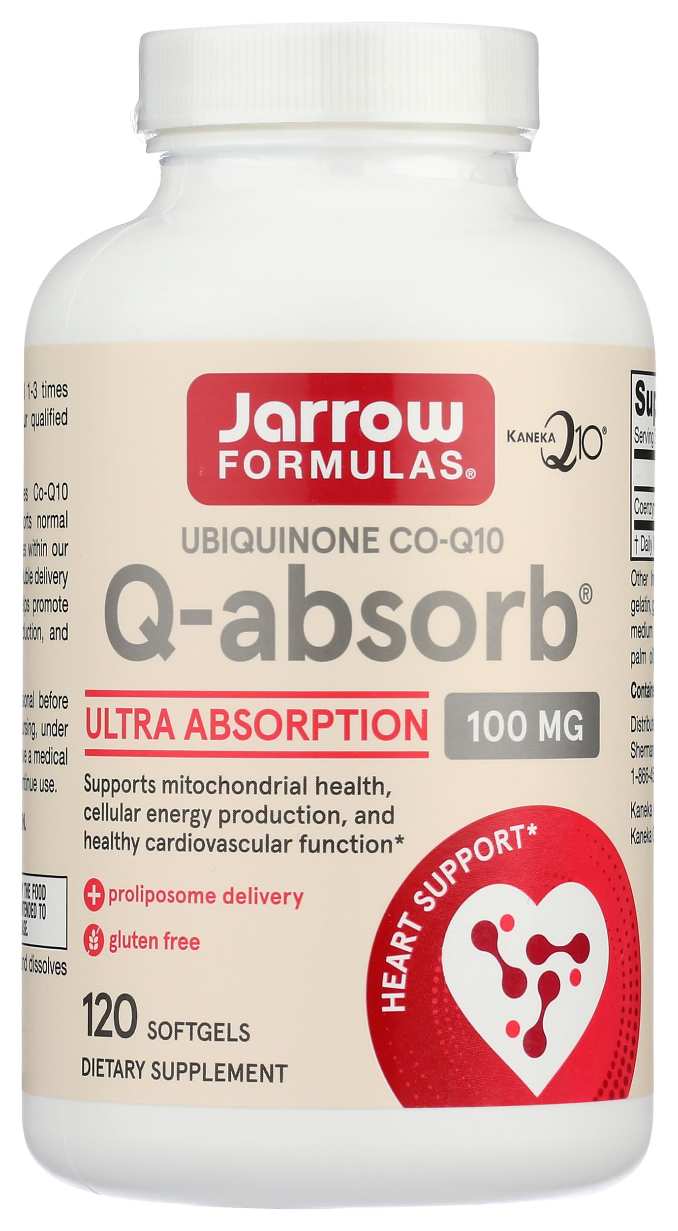 Foto 2 pulgar | Suplemento Jarrow Formulas Q-absorb Coq10 100 Mg 120 Comprimidos - Venta Internacional.