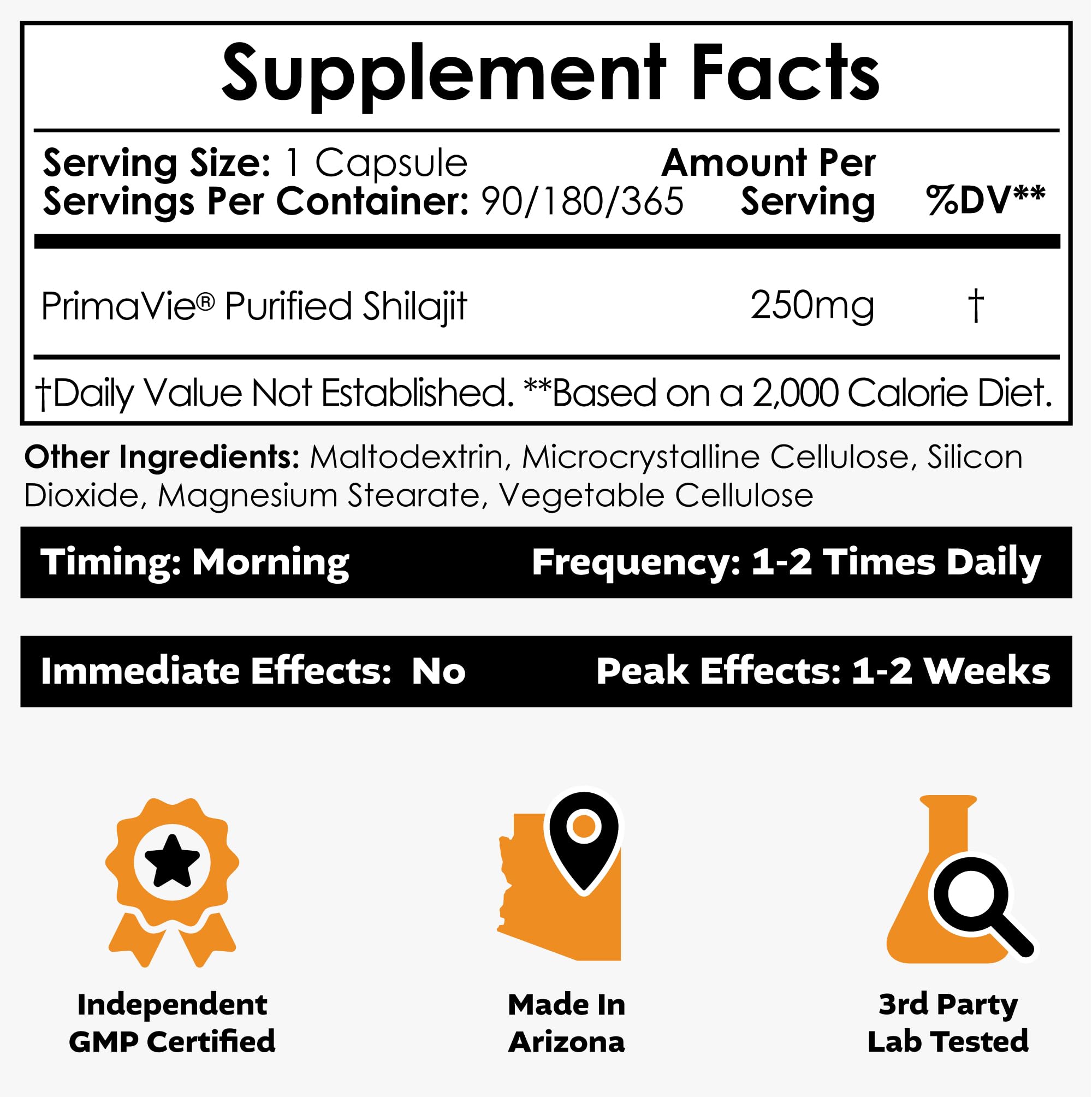 Foto 3 pulgar | Suplemento Nootropics Depot Primavie Shilajit En Cápsulas De 250 Mg - Venta Internacional.