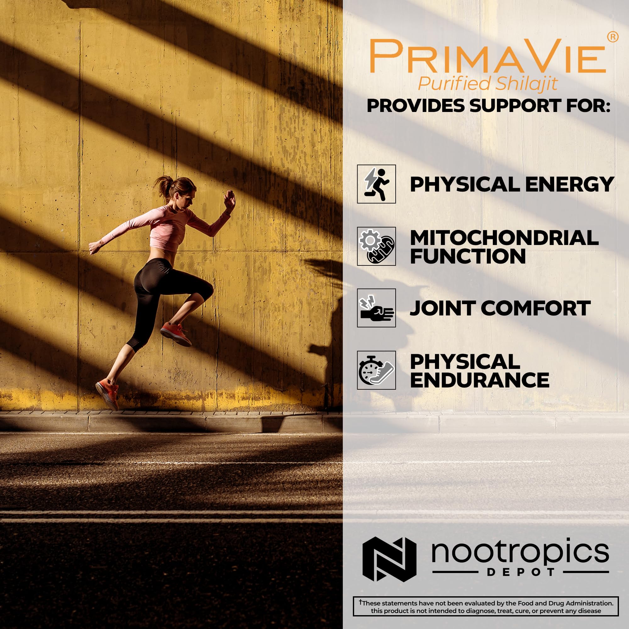 Foto 4 | Suplemento Nootropics Depot Primavie Shilajit En Cápsulas De 250 Mg - Venta Internacional.