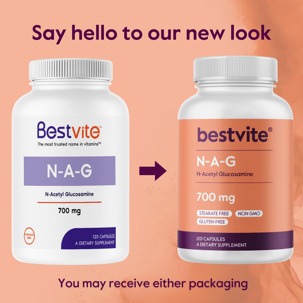 Foto 7 | Suplemento Bestvite De N-acetil Glucosamina (n-a-g) 700 Mg 120 Cápsulas - Venta Internacional.