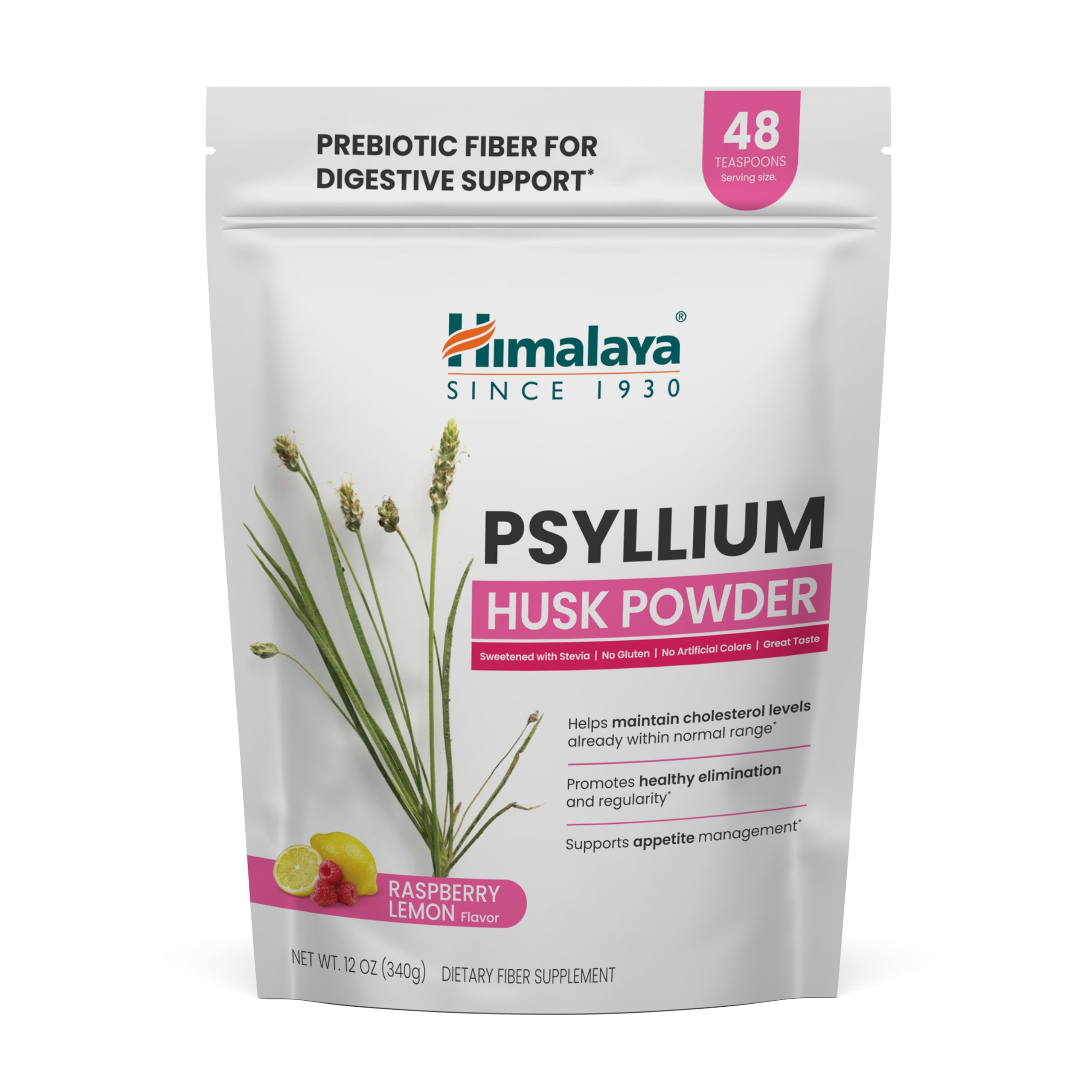 Foto 2 pulgar | Suplemento De Fibra Himalaya  Frambuesa  Limón Y Cáscara De Psyllium 340g - Venta Internacional.