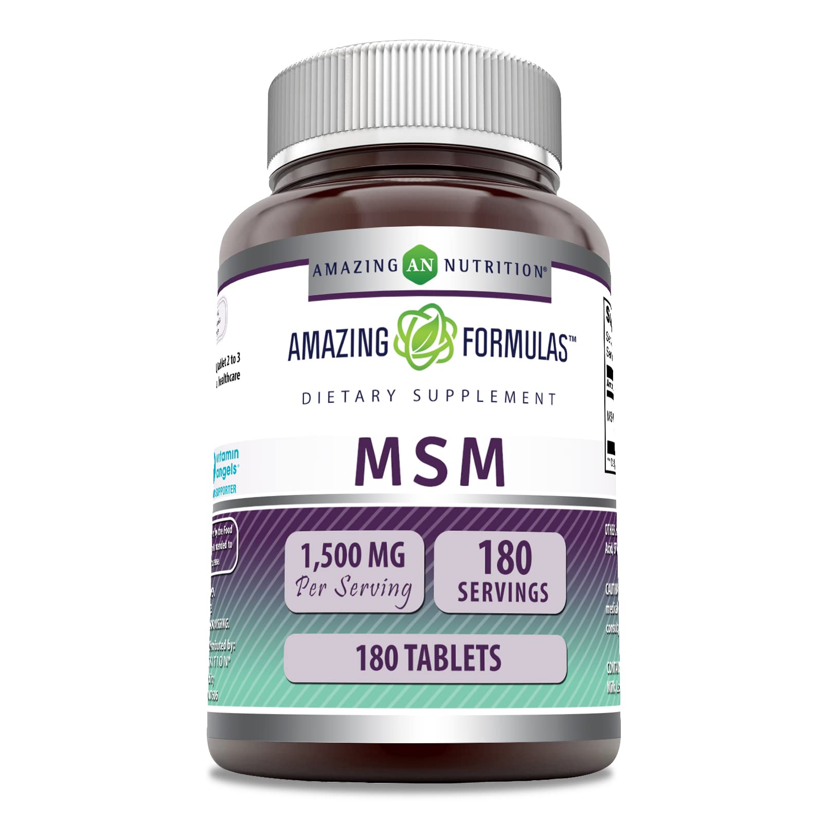 Foto 2 pulgar | Suplemento Amazing Formulas Msm 1500 Mg 180 Comprimidos - Venta Internacional.