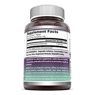 Foto 4 | Suplemento Amazing Formulas Msm 1500 Mg 180 Comprimidos - Venta Internacional.