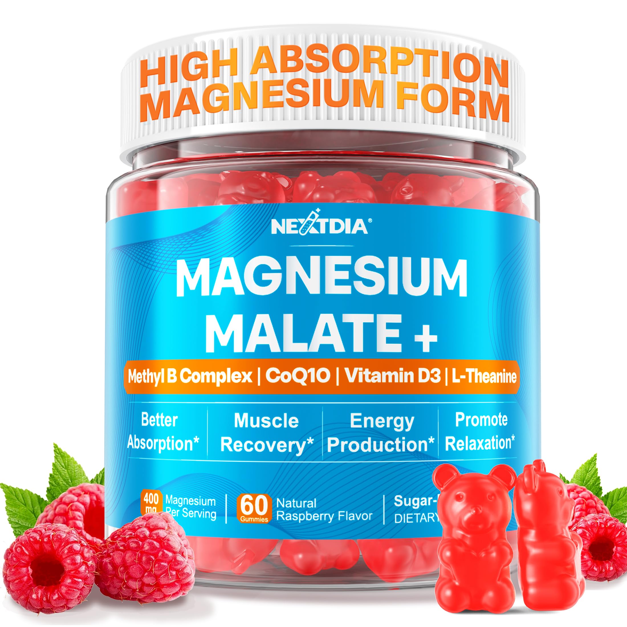 Foto 2 pulgar | Suplemento De Magnesio Nextdia Energy Gummies 400 Mg 60 Unidades - Venta Internacional.