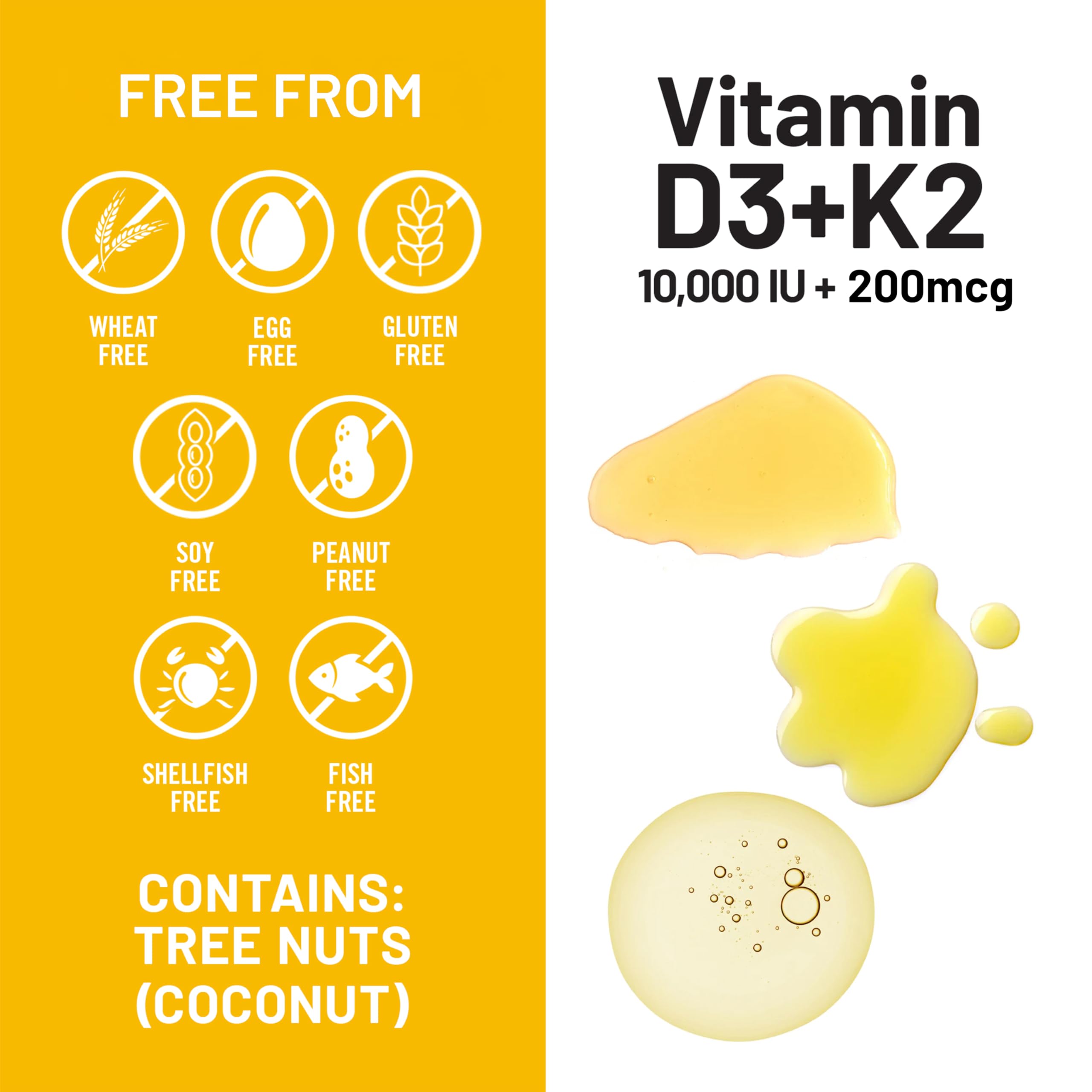 Foto 7 | Suplemento De Vitamina D3 Vegana De Naturewise  10000 Ui + K2  100 Mcg - Venta Internacional.