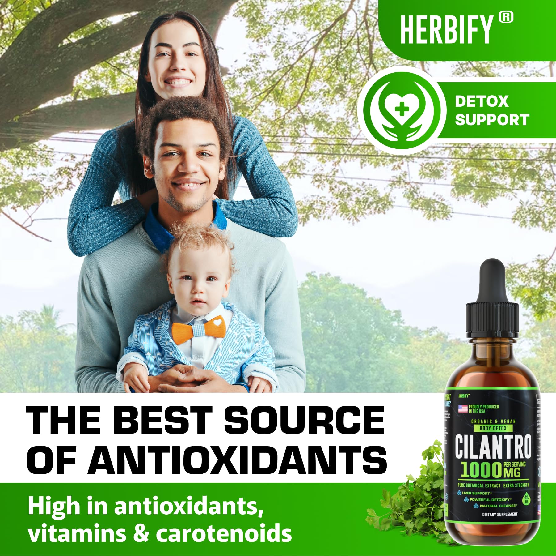 Foto 4 | Suplemento Herbify  Tintura De Cilantro  120 Ml  Antioxidantes Desintoxicantes - Venta Internacional.