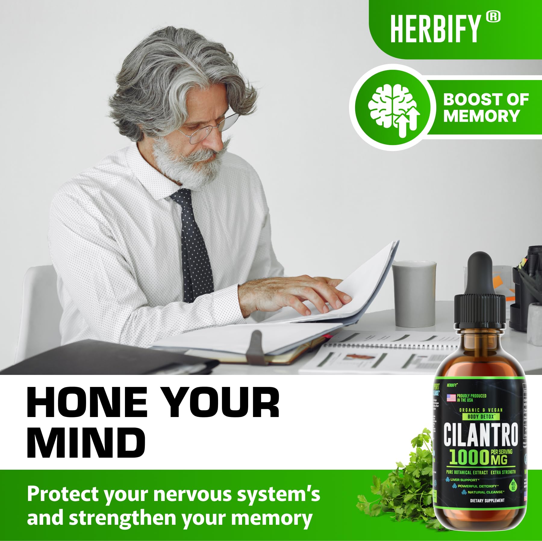 Foto 6 pulgar | Suplemento Herbify  Tintura De Cilantro  120 Ml  Antioxidantes Desintoxicantes - Venta Internacional.
