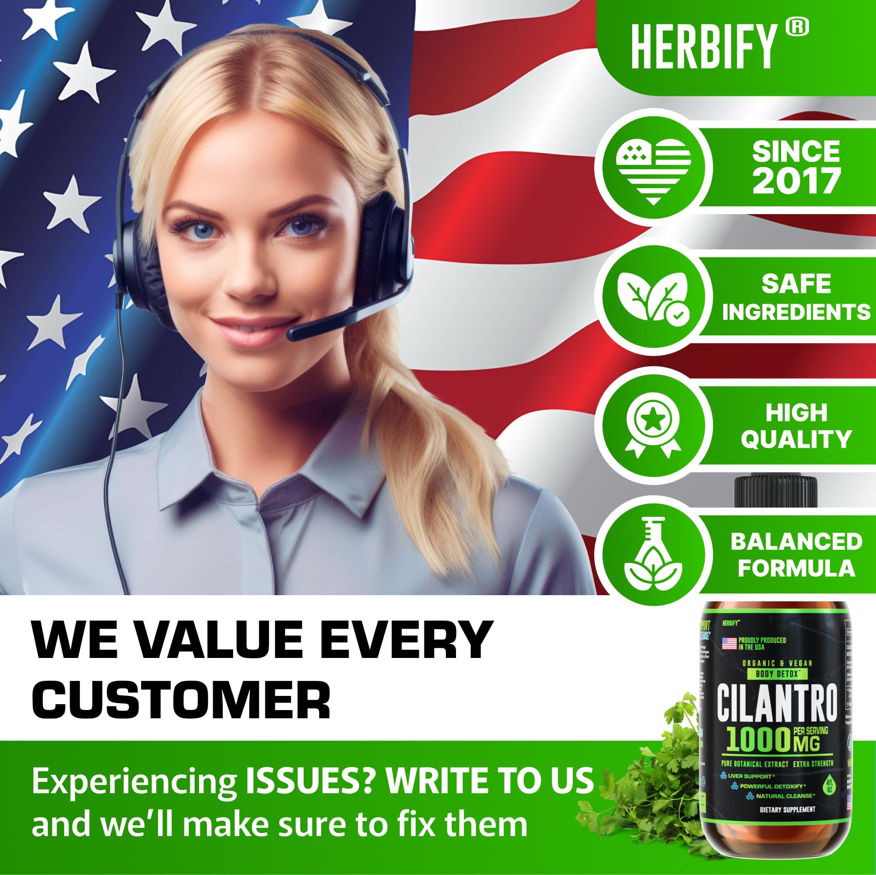 Foto 8 pulgar | Suplemento Herbify  Tintura De Cilantro  120 Ml  Antioxidantes Desintoxicantes - Venta Internacional.