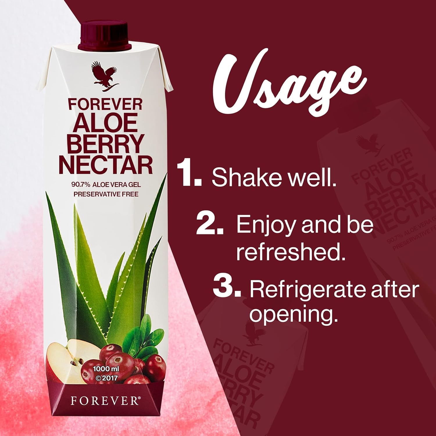 Foto 8 pulgar | Néctar De Aloe Y Bayas Beverage Forever Living  1 Litro  Con Arándanos - Venta Internacional.