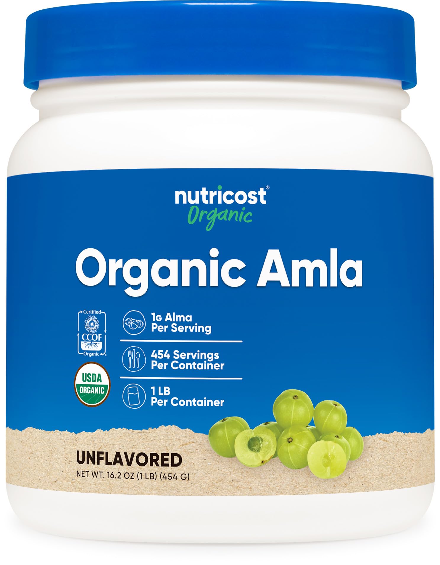 Foto 1 | Suplemento Nutricost Organic Amla En Polvo 454 G (sin Sabor) - Venta Internacional.