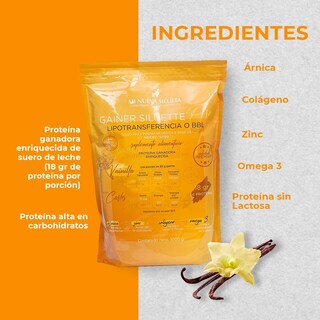 Foto 3 | Gainer Protein Siluette Pro Mi Nueva Silueta Fresa - Venta Internacional.