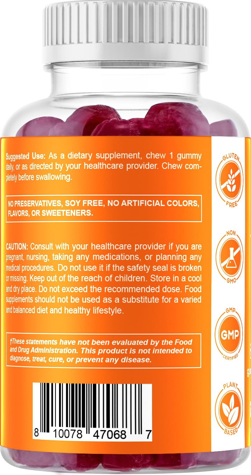 Foto 5 | Suplemento Vitamático De Vitamina D3 En Gomitas 5000 Ui 60 Unidades - Venta Internacional.