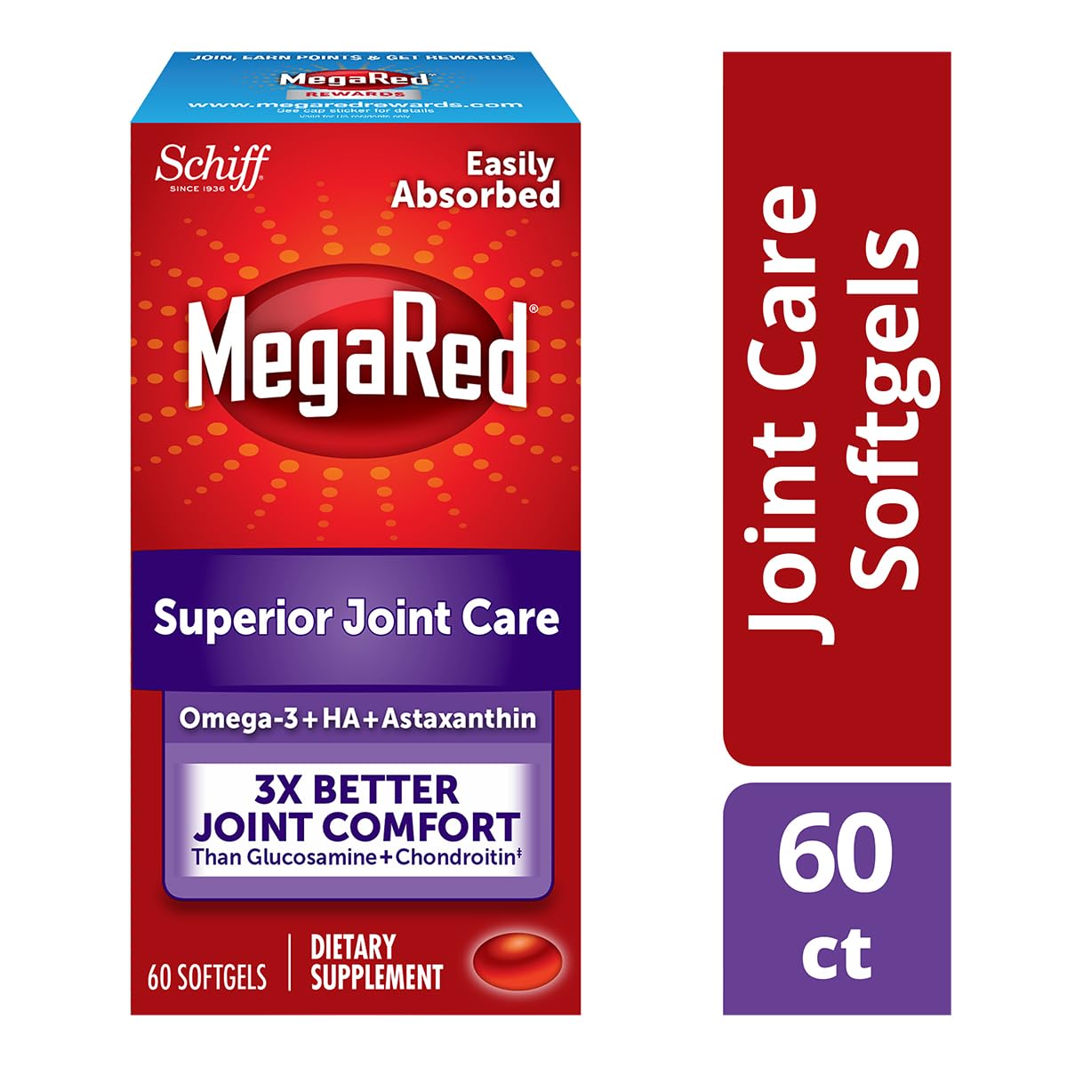 Foto 3 pulgar | Suplemento Megared Con Aceite De Krill Omega-3 Para El Cuidado De Las Articulaciones  60 Cápsulas Blandas - Ven