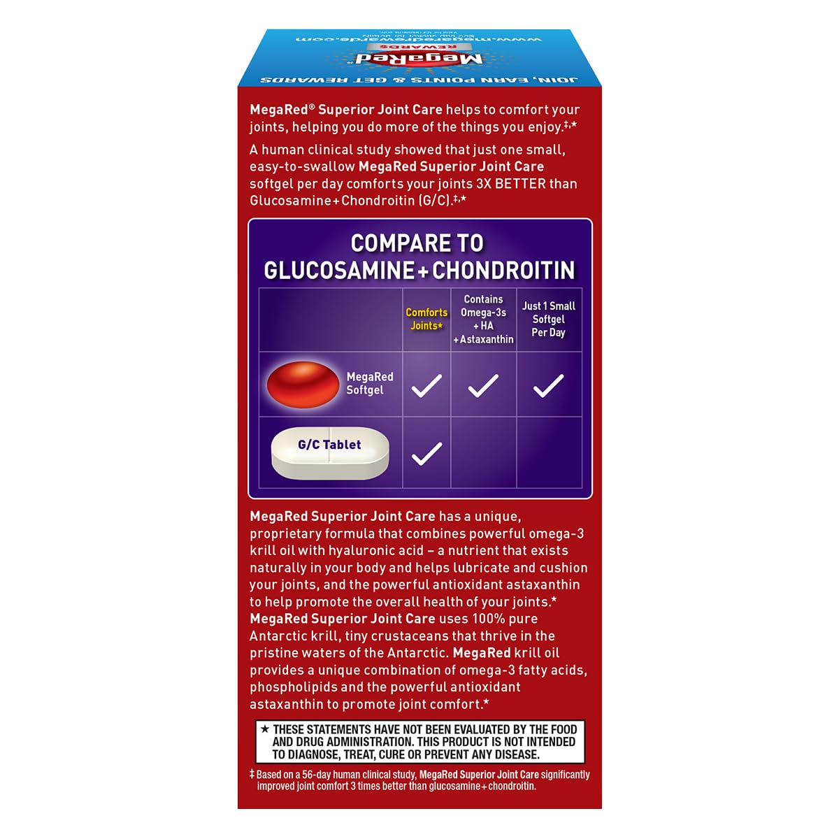 Foto 4 pulgar | Suplemento Megared Con Aceite De Krill Omega-3 Para El Cuidado De Las Articulaciones  60 Cápsulas Blandas - Ven