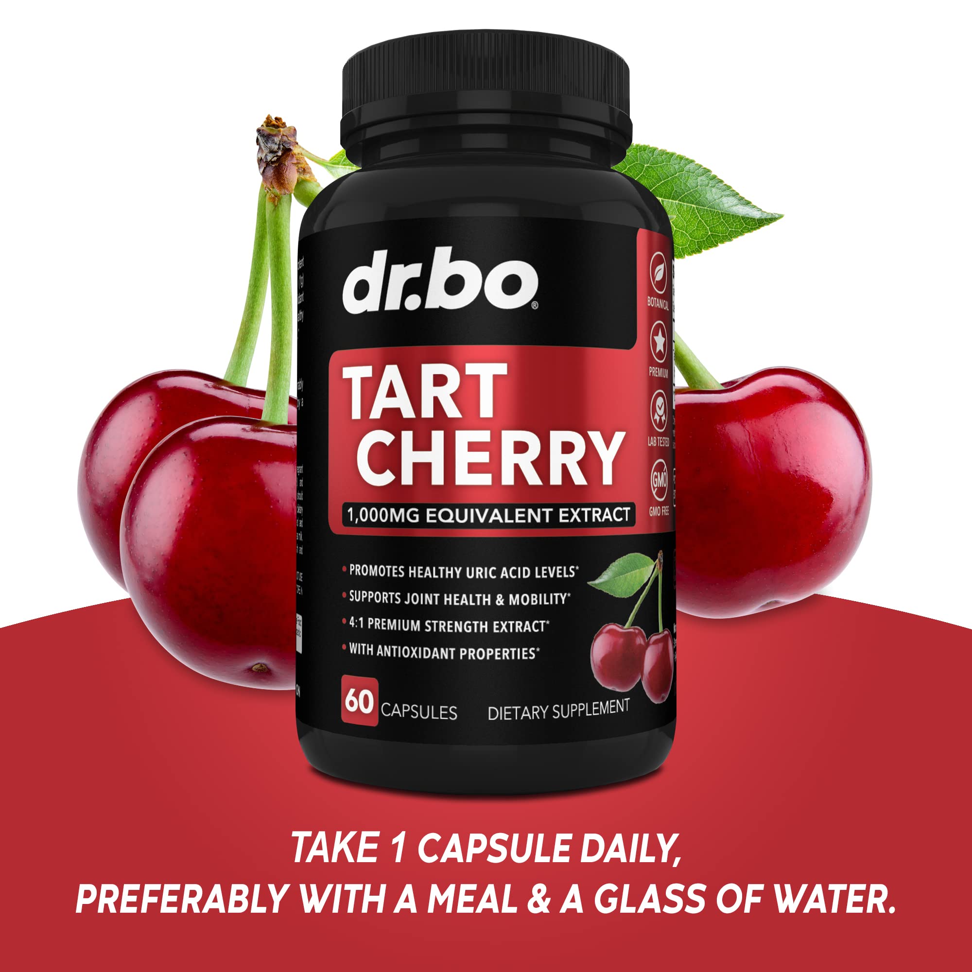 Foto 8 pulgar | Suplemento Dr. Bo Tart Cherry Extract Cápsulas 1000 Mg - Venta Internacional.