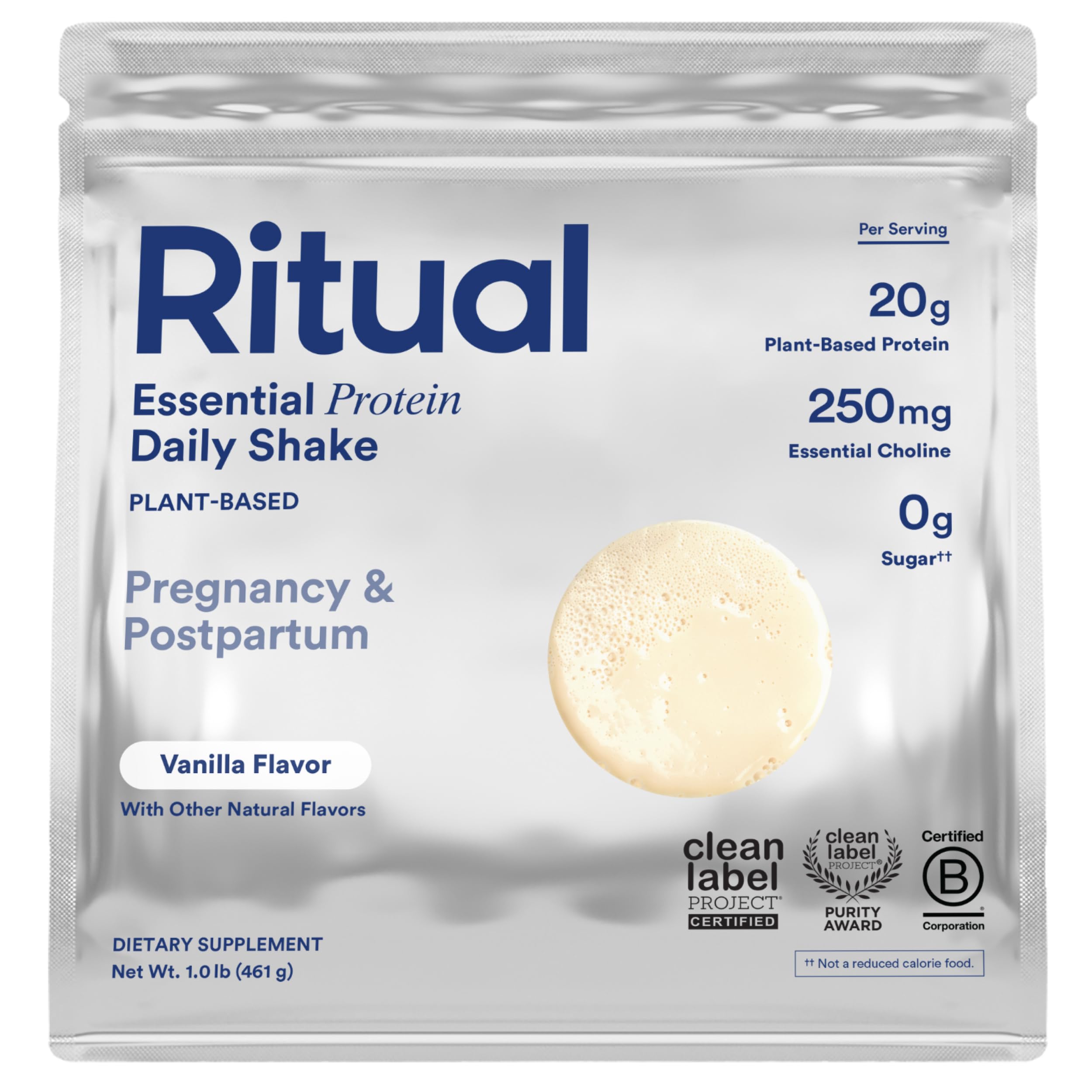 Foto 1 | Suplemento Ritual Prenatal  Proteína Vegetal Vegana  454 G  Vainilla - Venta Internacional.