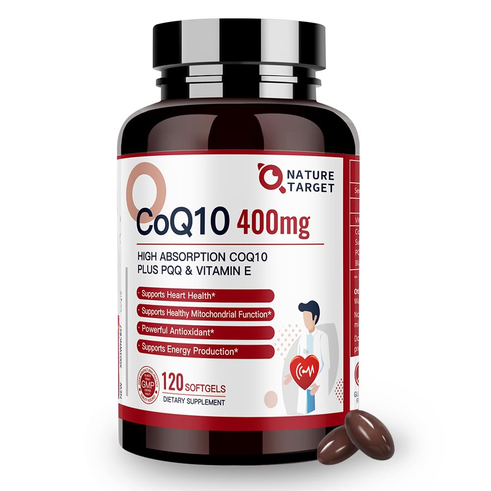 Foto 2 pulgar | Suplemento De 400 Mg De Coq10 De Nature Target Con Pqq Y Vitamina E 120s - Venta Internacional.