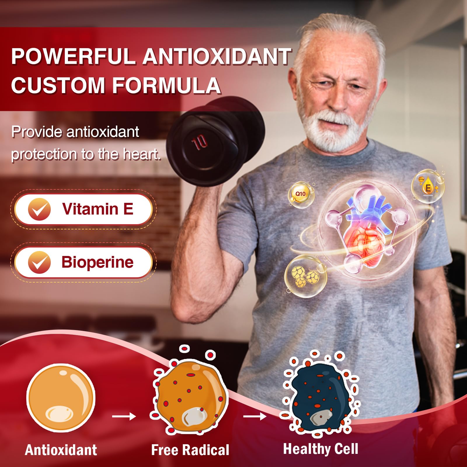 Foto 7 pulgar | Suplemento De 400 Mg De Coq10 De Nature Target Con Pqq Y Vitamina E 120s - Venta Internacional.