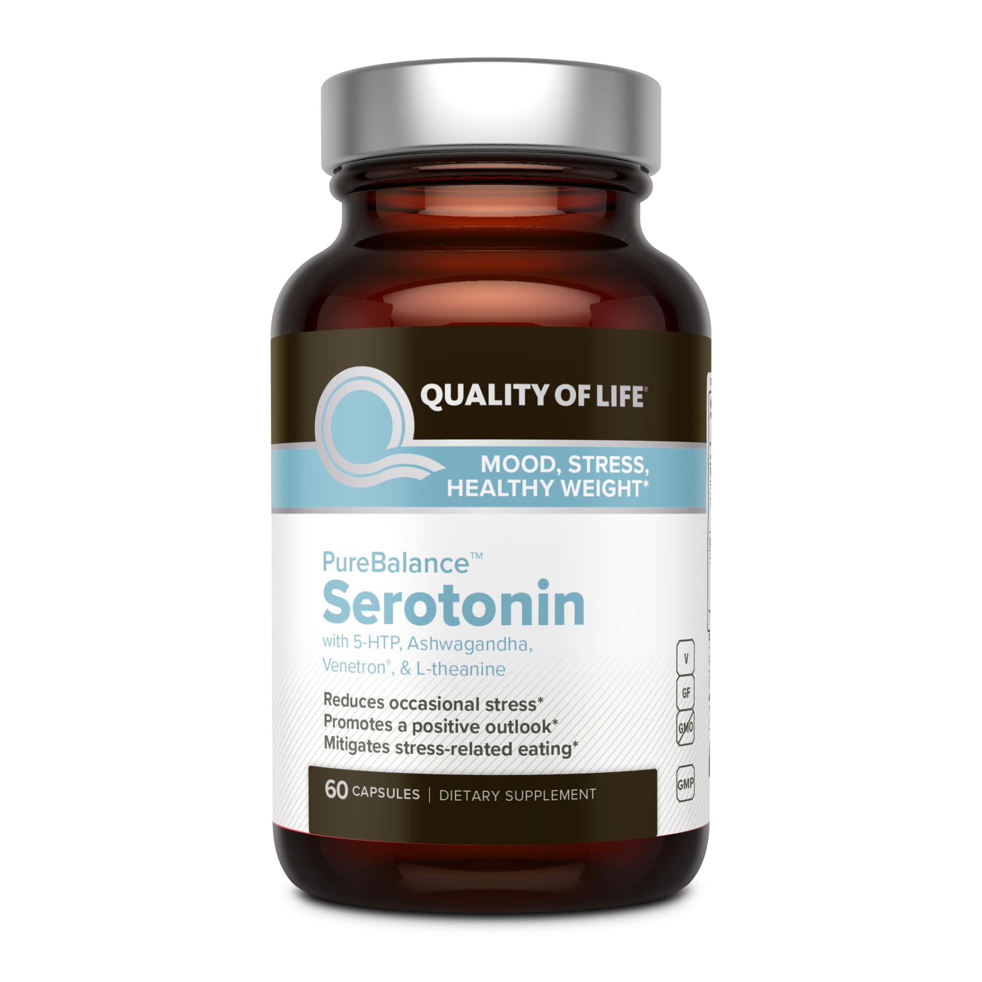 Foto 1 | Suplemento Quality Of Life Pure Balance Serotonin 60 Cápsulas - Venta Internacional.