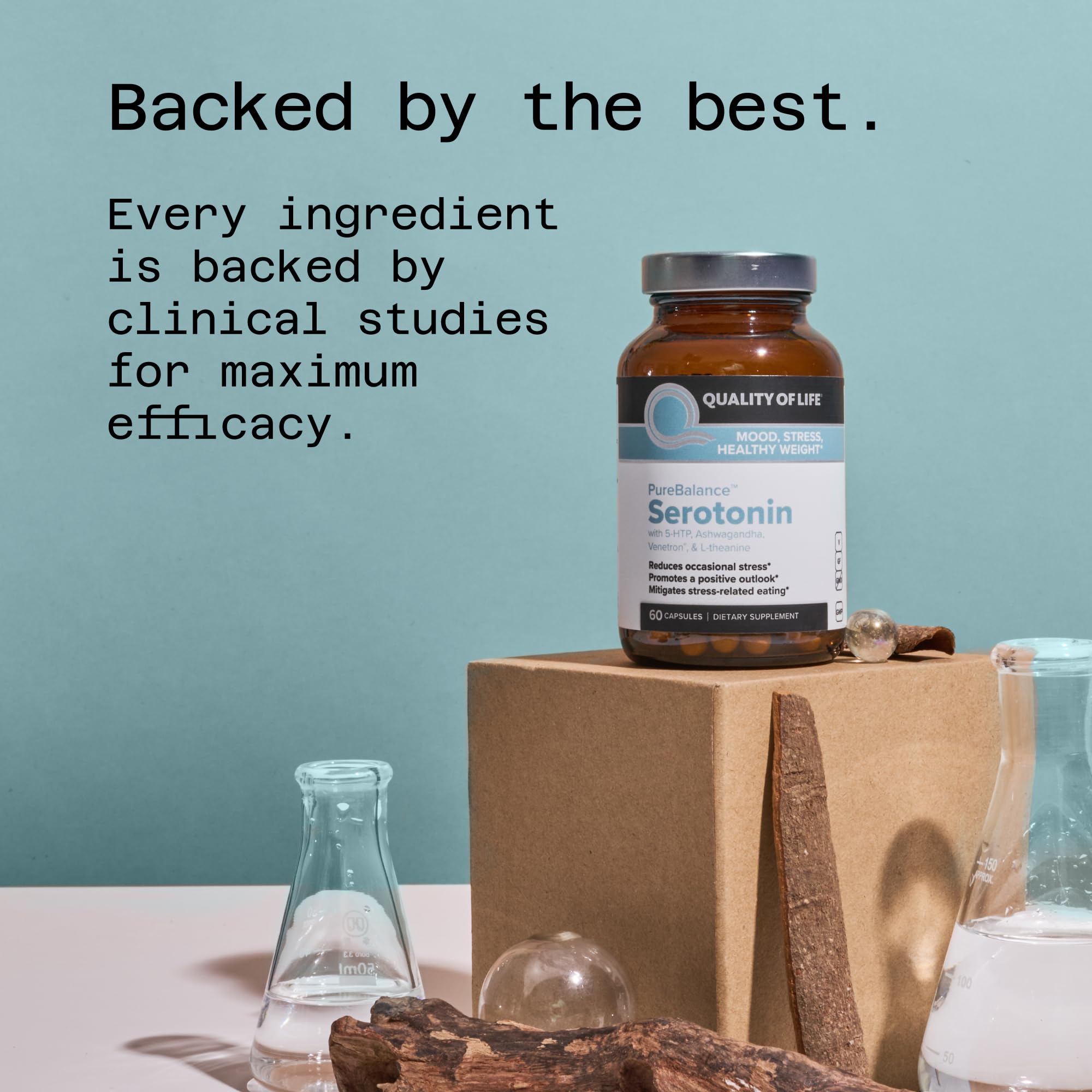 Foto 5 | Suplemento Quality Of Life Pure Balance Serotonin 60 Cápsulas - Venta Internacional.
