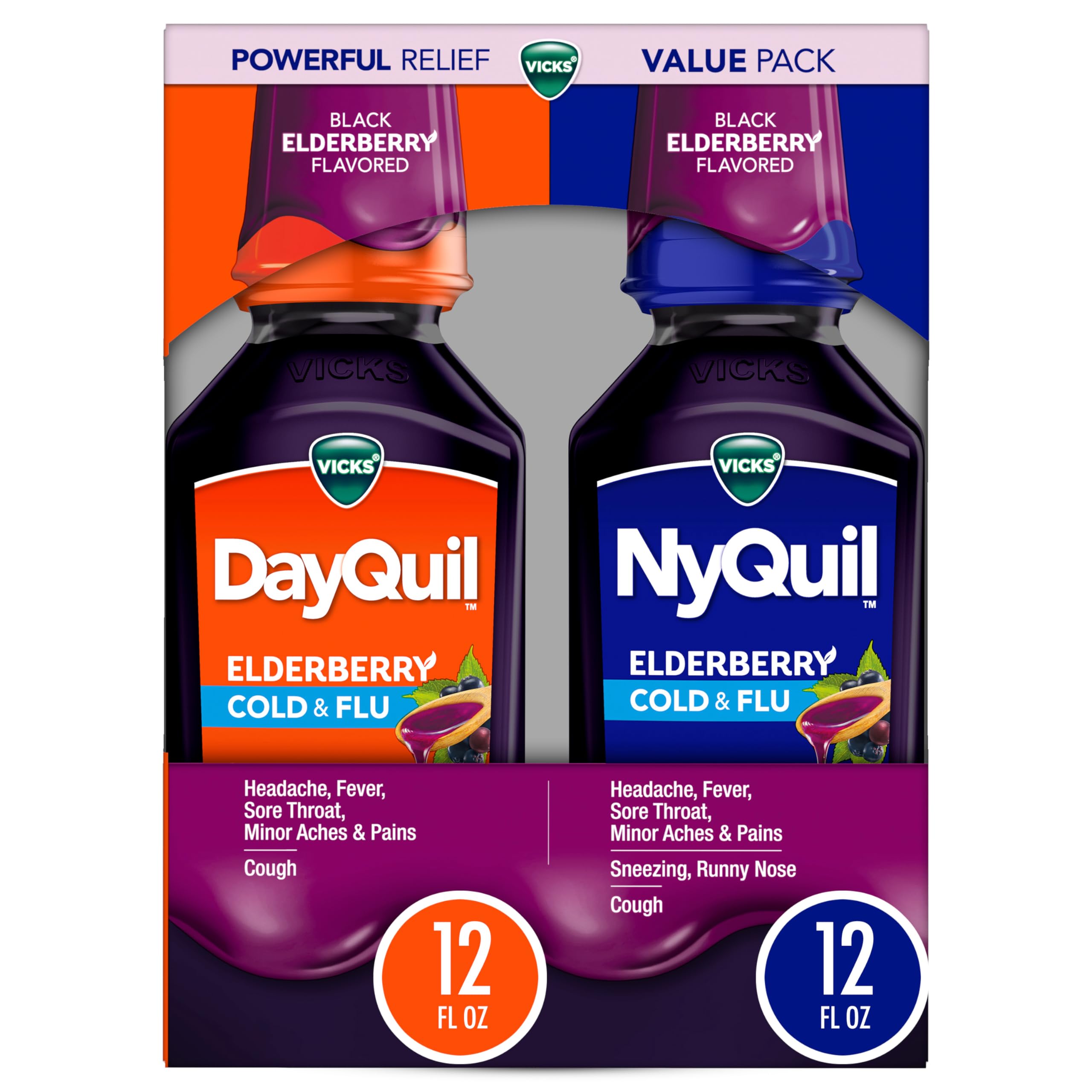 Foto 2 pulgar | Medicamento Líquido Para El Resfriado Y La Gripe Vicks Dayquil Y Nyquil 720 Ml - Venta Internacional.