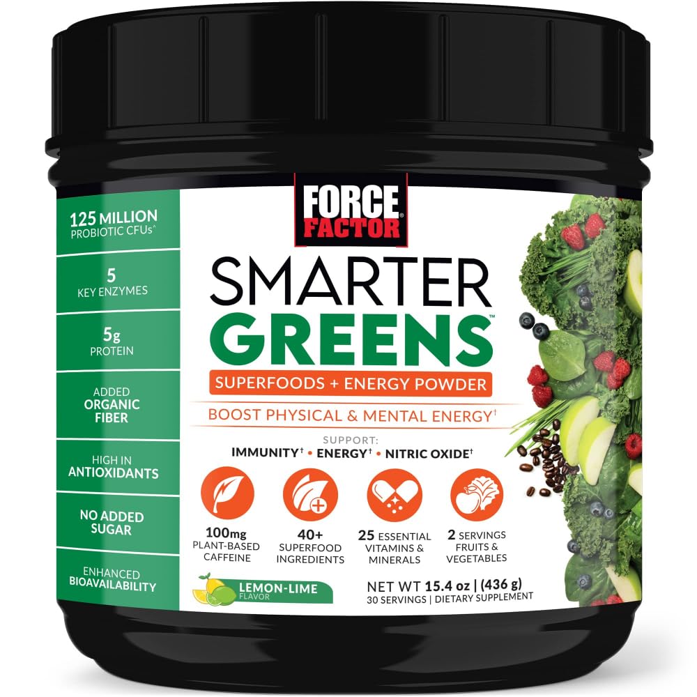 Foto 2 pulgar | Superfoods + Energy Powder Force Factor Smarter Greens - Venta Internacional.