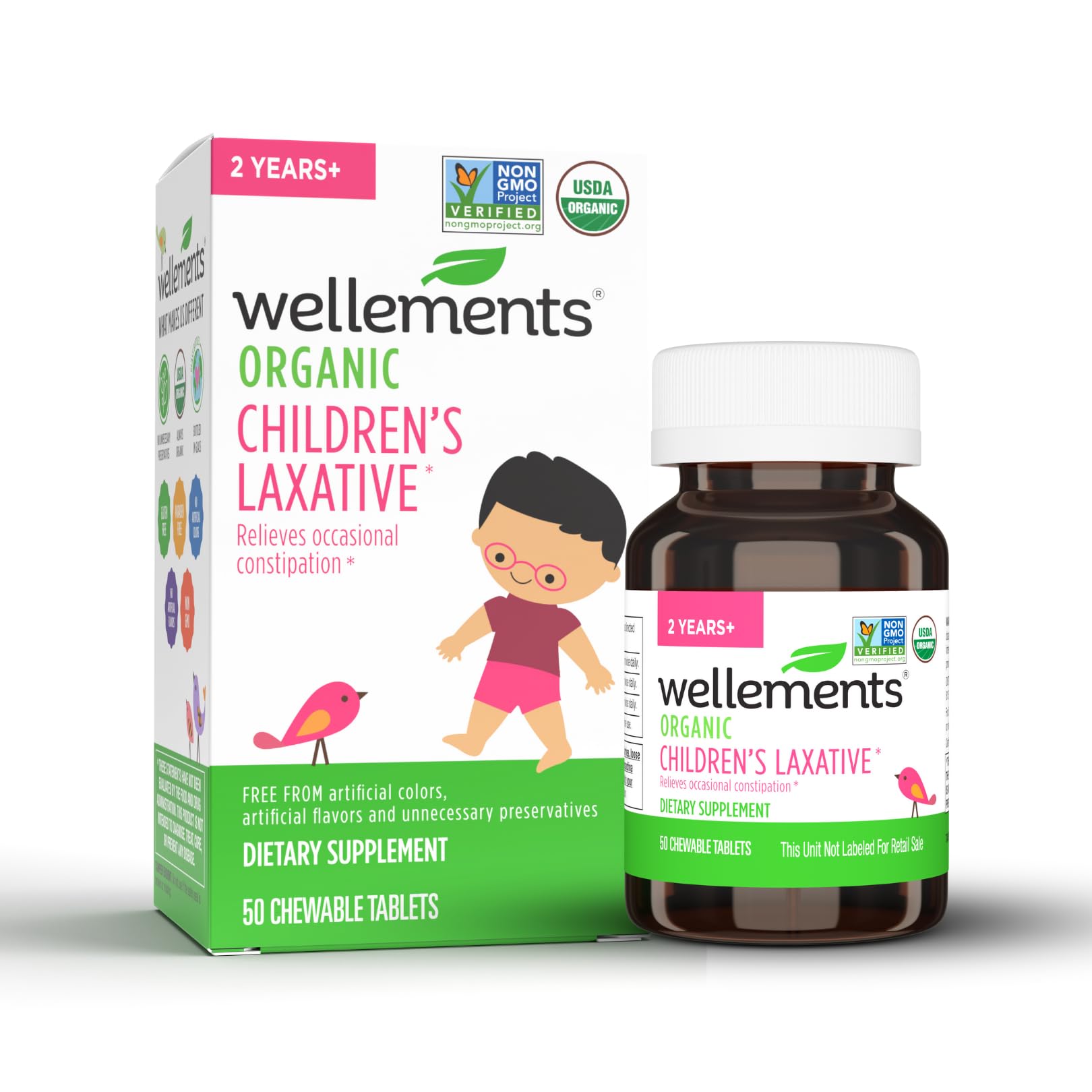 Foto 2 pulgar | Laxante Orgánico Wellements Gentle Relief Para Niños De Más De 2 Años - Venta Internacional.