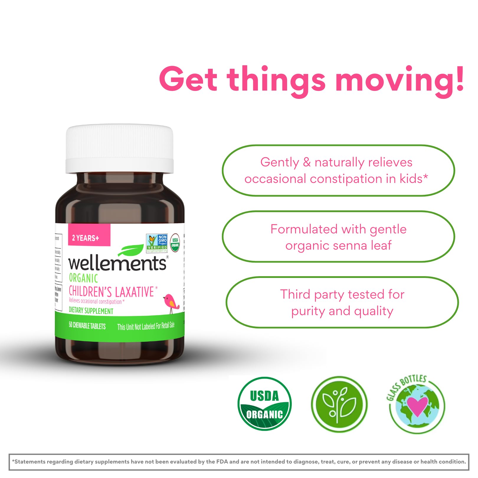 Foto 4 pulgar | Laxante Orgánico Wellements Gentle Relief Para Niños De Más De 2 Años - Venta Internacional.