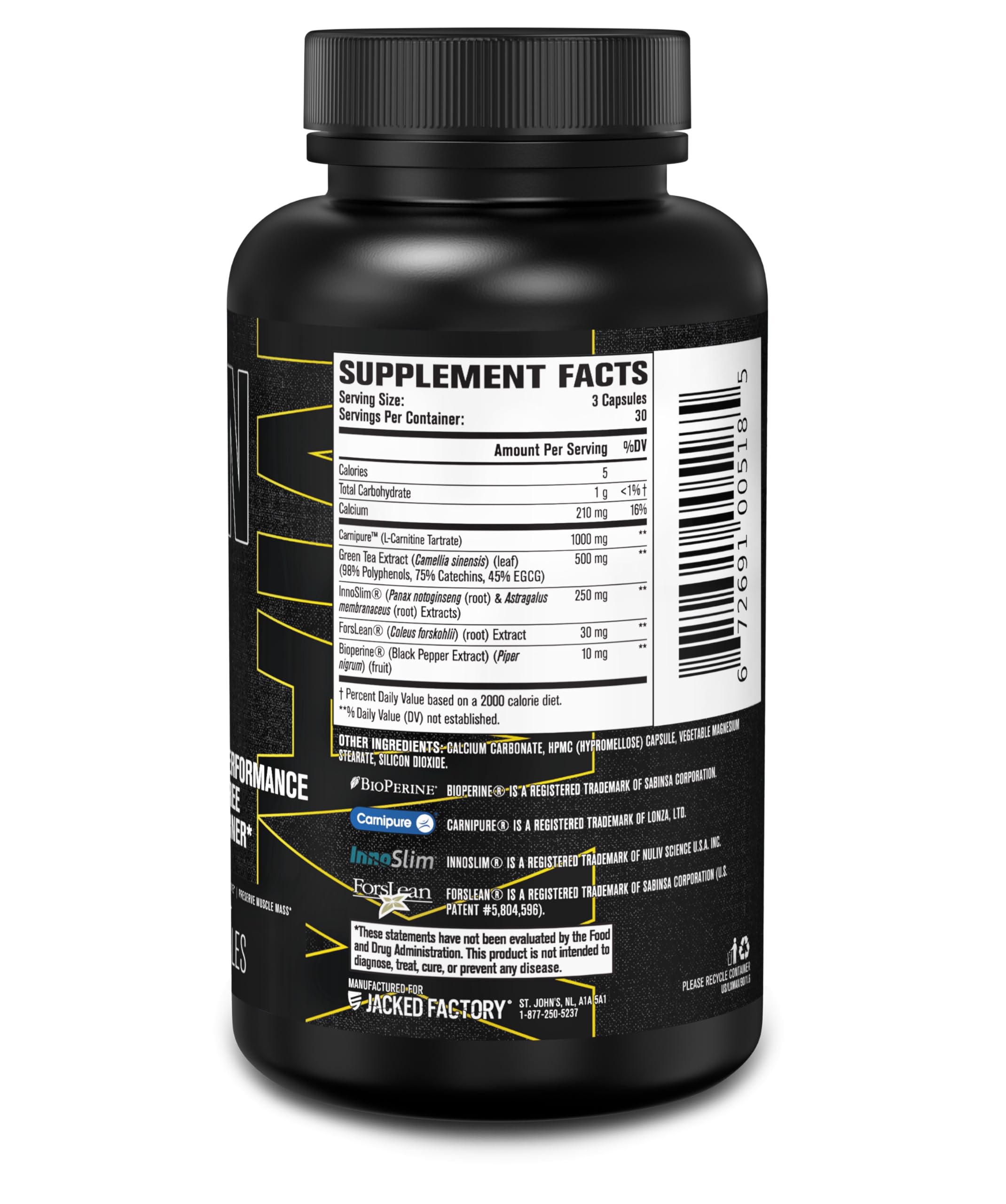Foto 8 pulgar | Suplemento Jacked Factory Lean-xt Max Fat Burner 90 Cápsulas - Venta Internacional.