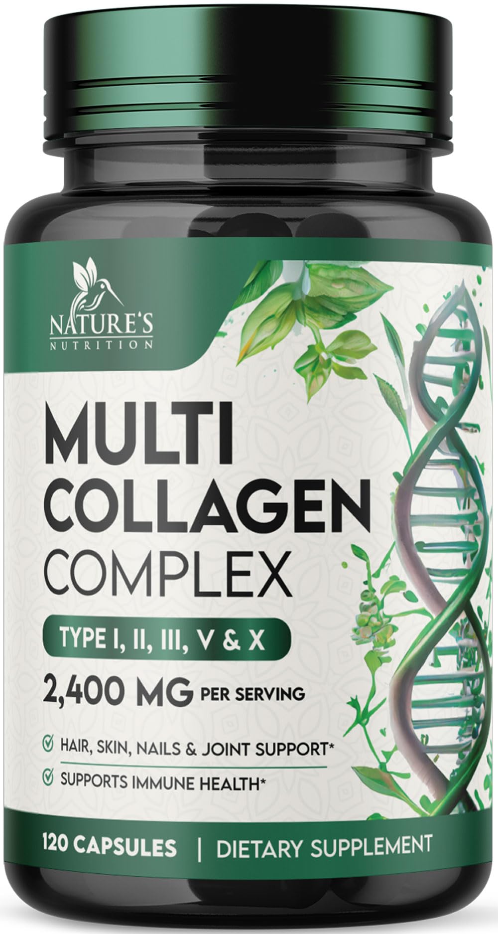 Foto 2 pulgar | Suplemento De Colágeno Nature's Nutrition 2400 Mg 120 Cápsulas - Venta Internacional.