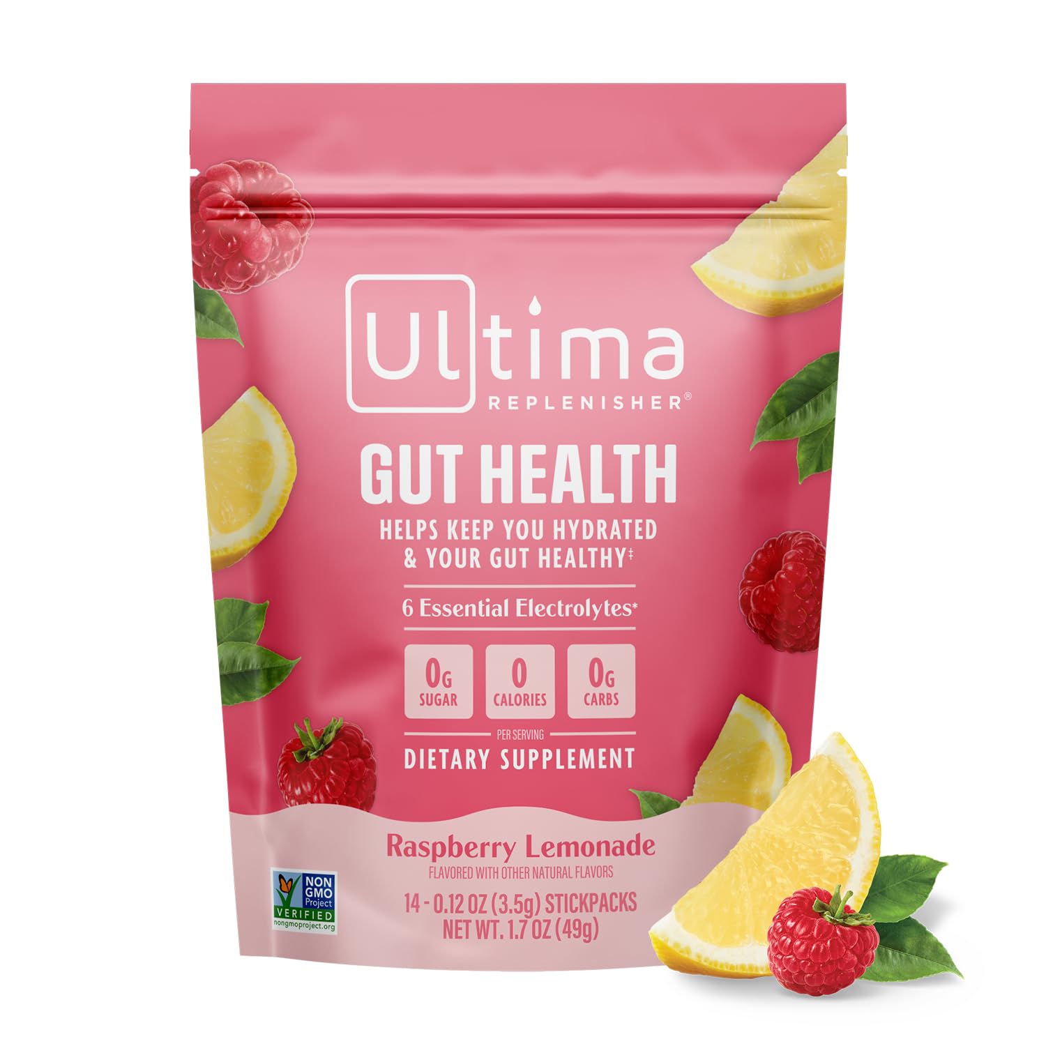 Foto 1 | Suplemento: Limonada De Frambuesa Ultima Replenisher Gut Health - Venta Internacional.