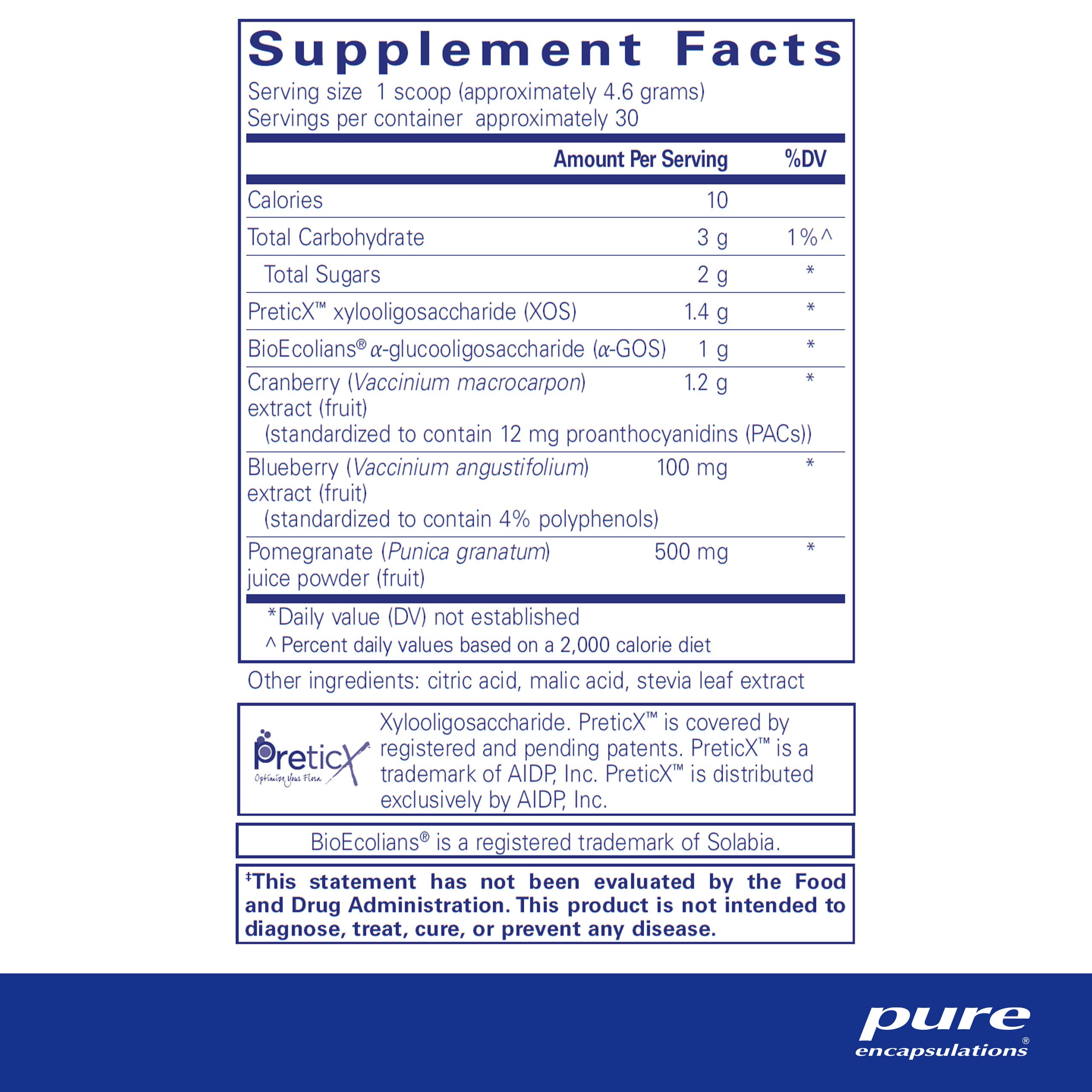 Foto 3 pulgar | Polvo Poliprebiótico Supplement Pure Encapsulations 145 Ml - Venta Internacional.