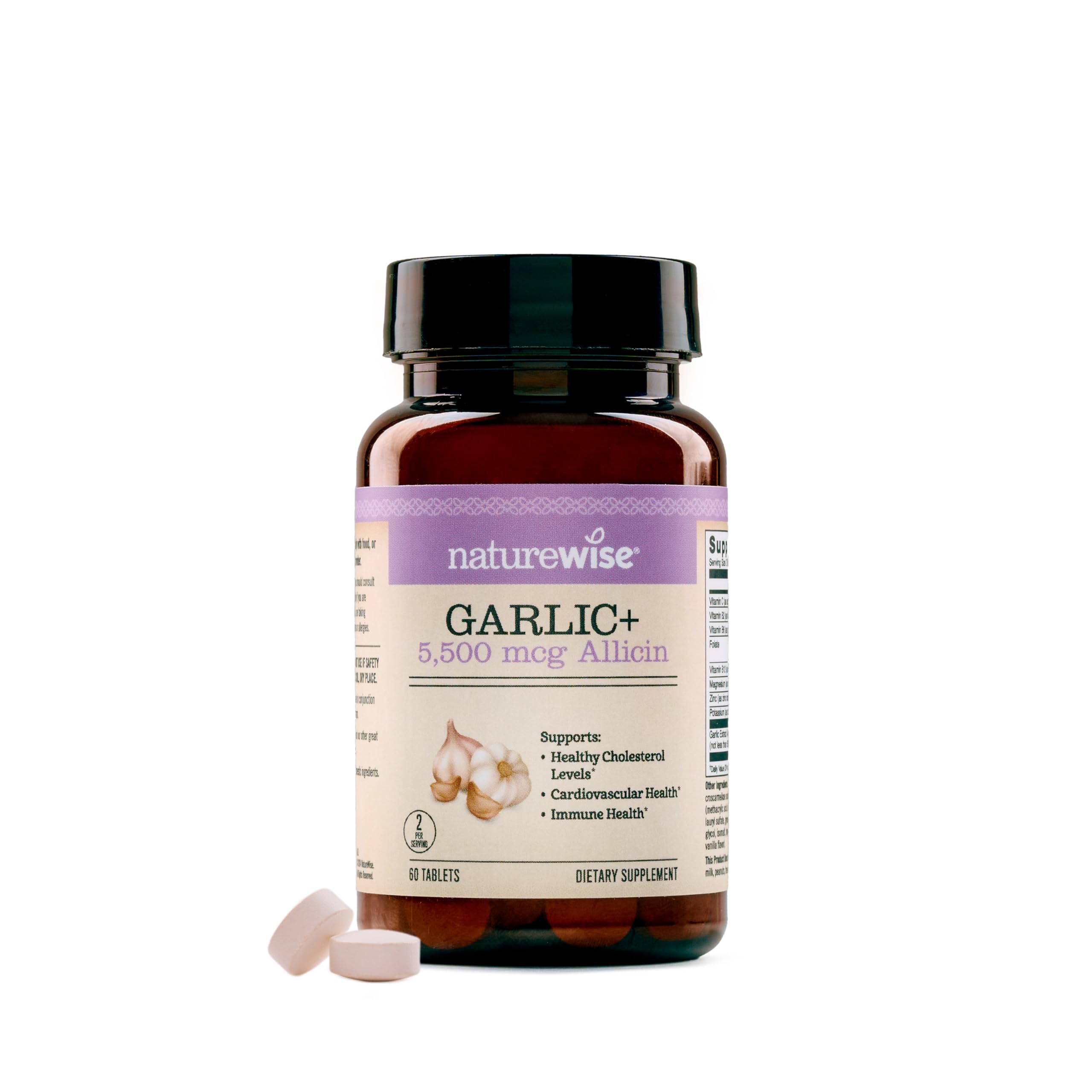 Foto 1 | Suplemento De Extracto De Ajo Naturewise De 5.5 Mg Con Vitaminas B Y C - Venta Internacional.