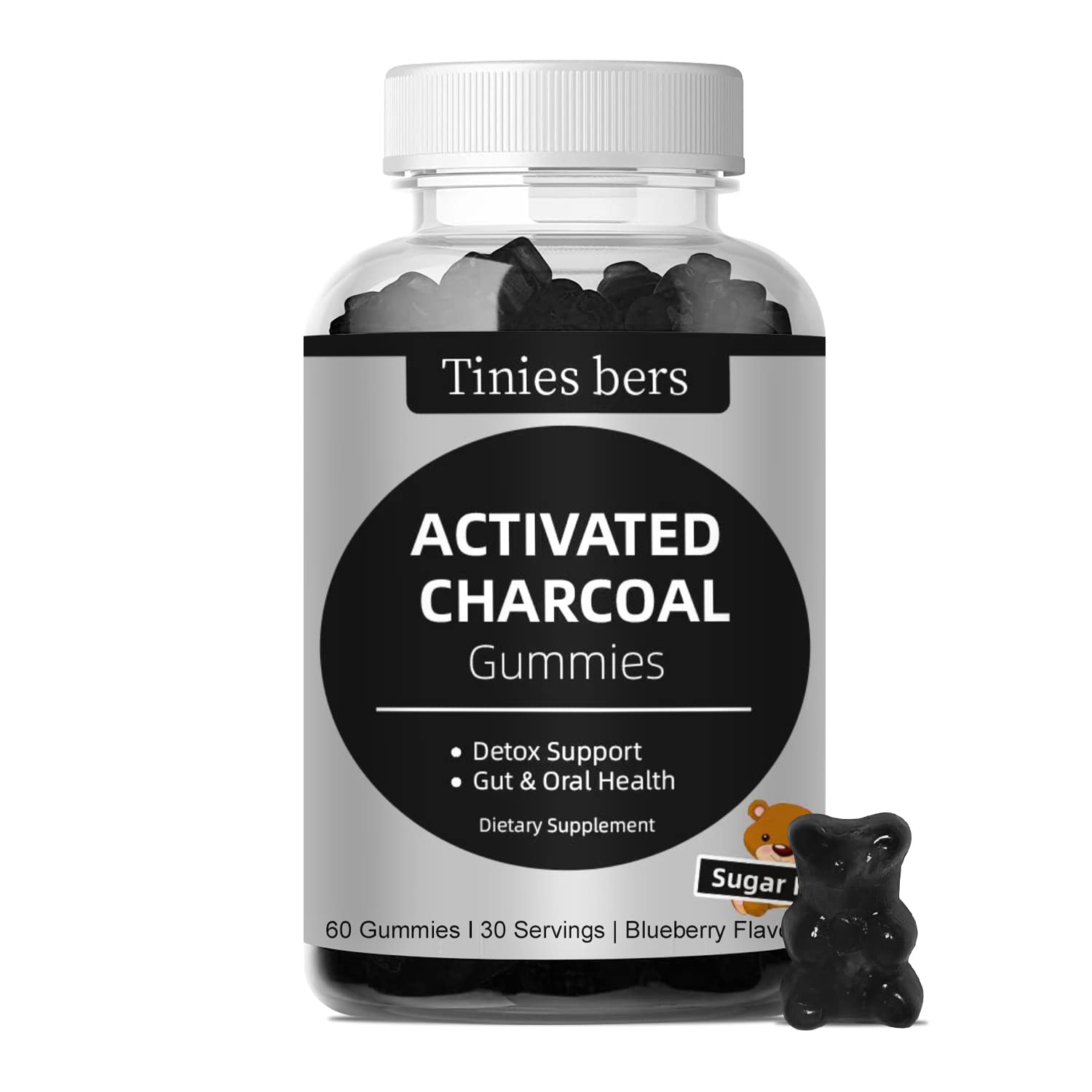 Foto 2 pulgar | Gominolas De Carbón Activado  Pequeñas Cervezas  400 Mg  Sin Azúcar - Venta Internacional.