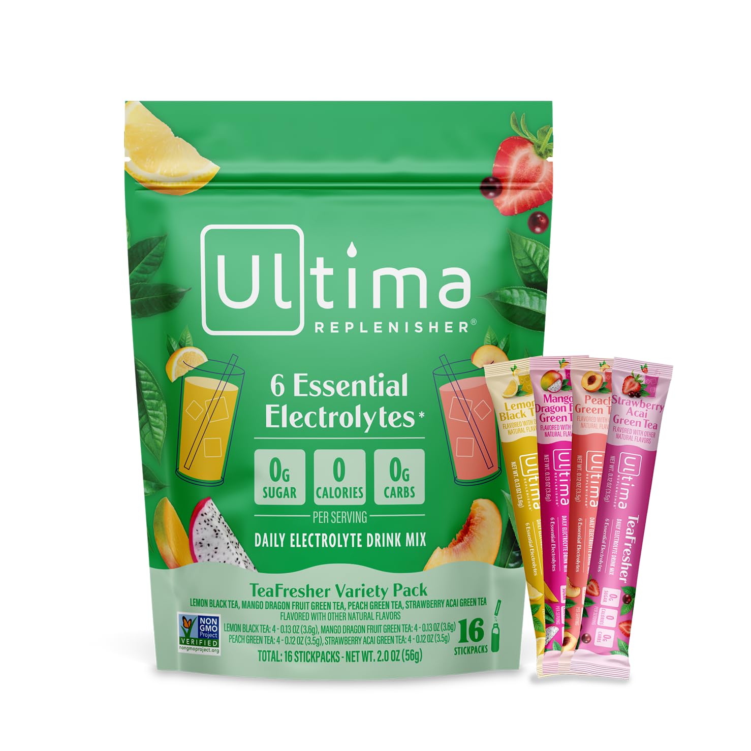 Foto 2 pulgar | Mezcla De Electrolitos En Polvo Y Té Instantáneo Ultima Replenisher - Venta Internacional.