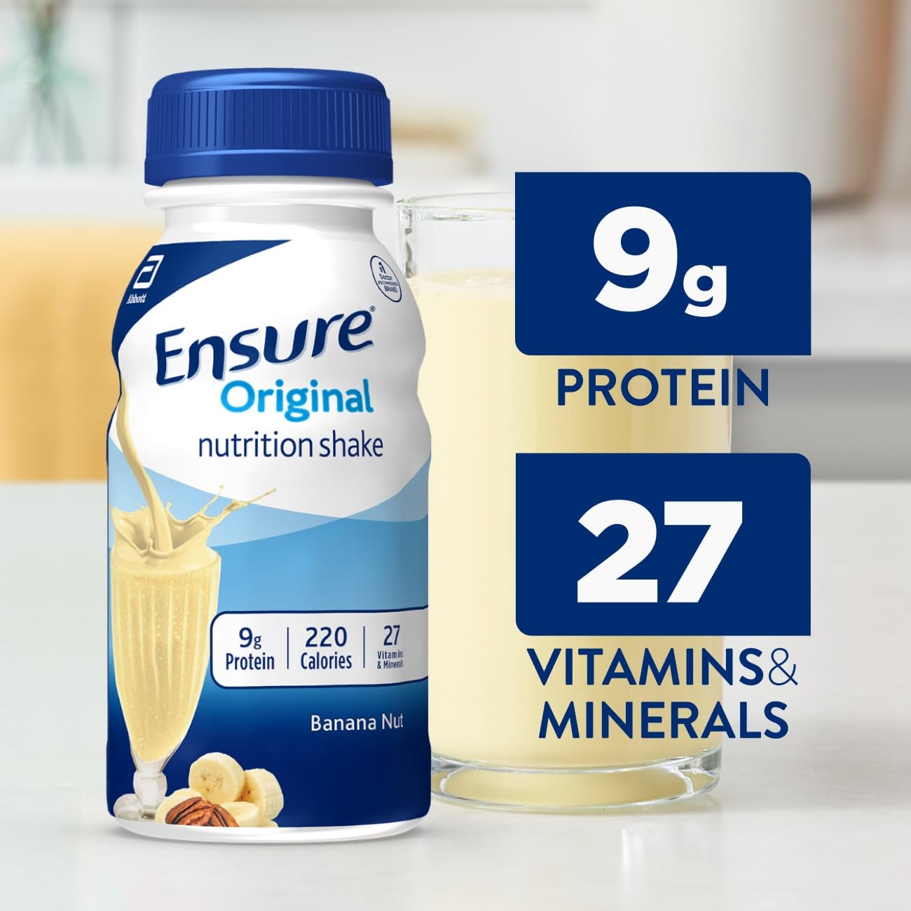 Foto 4 pulgar | Nutrition Shake Ensure Original Banana Nut  Paquete De 24 - Venta Internacional.
