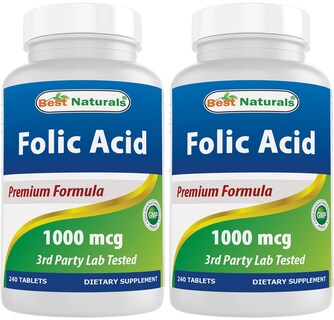 Foto 1 | Ácido Fólico Best Naturals 2 Piezas-Venta Internacional