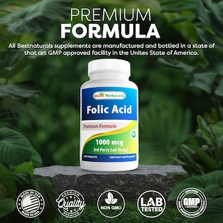 Foto 5 | Ácido Fólico Best Naturals 2 Piezas-Venta Internacional