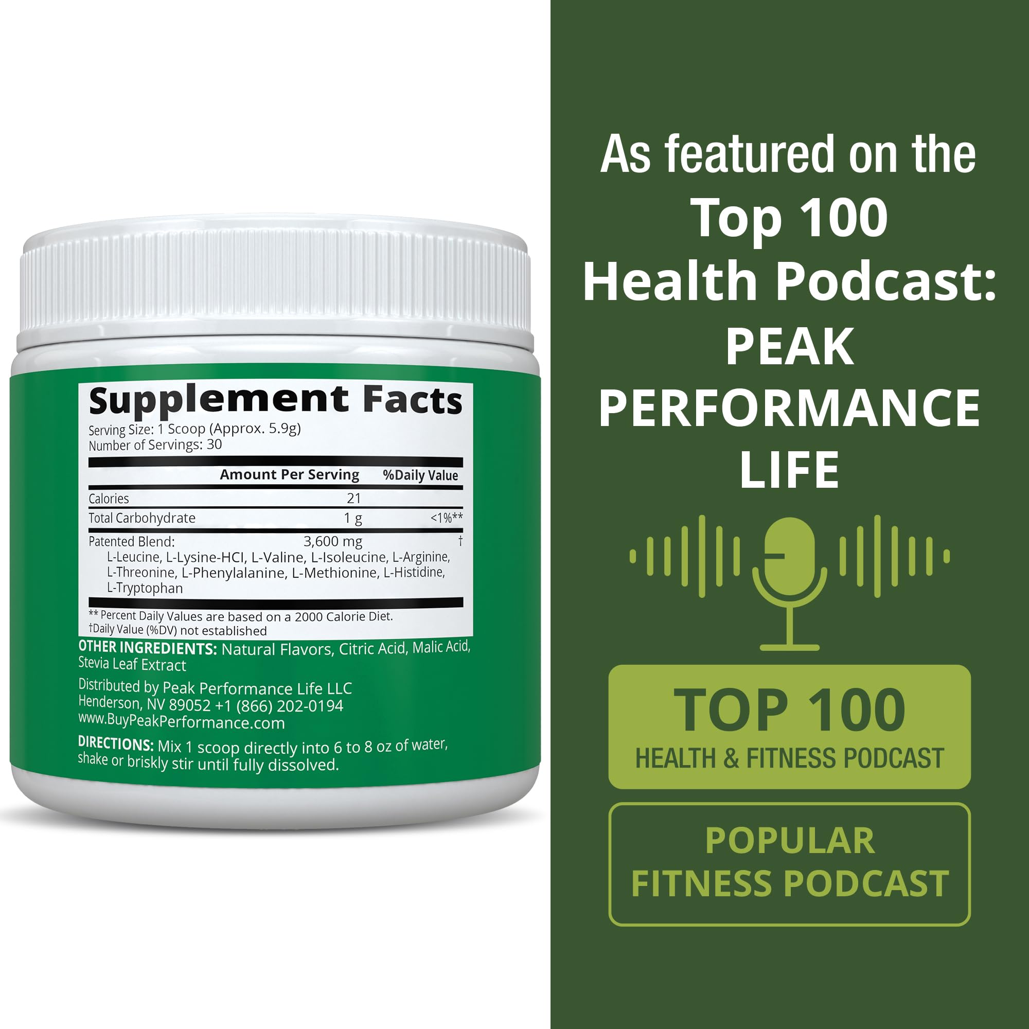 Foto 6 | Suplemento Aminoácidos Esenciales Peak Performance 176 G - Venta Internacional