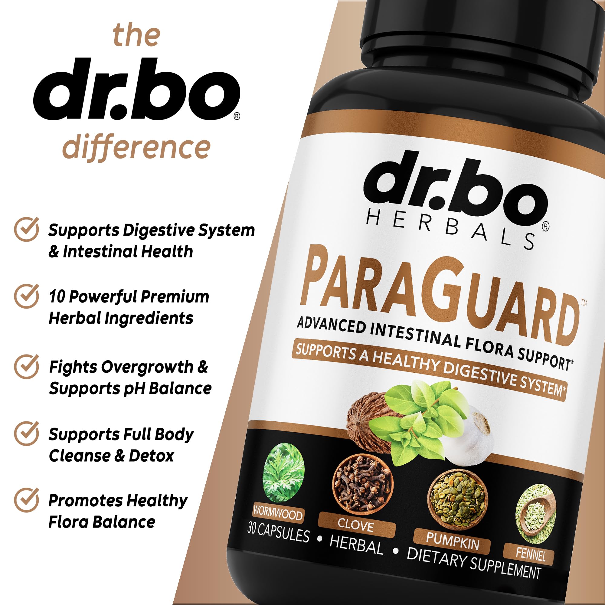 Foto 4 | Suplemento Dr. Bo Paraguard Cleanse Detox 30 Cápsulas - Venta Internacional.