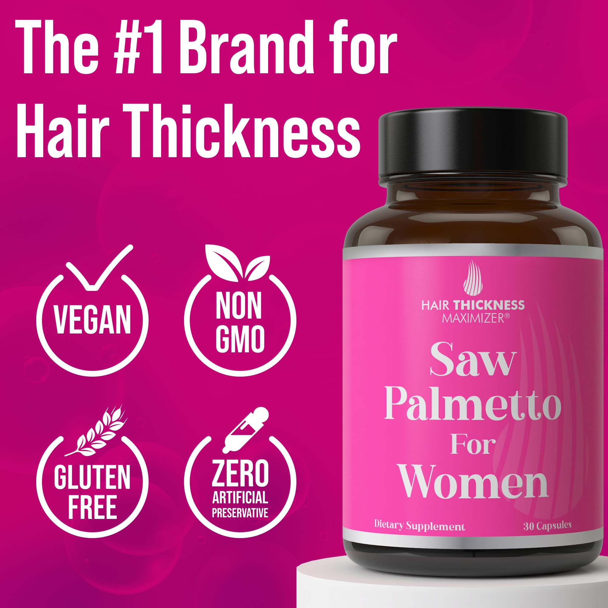 Foto 5 pulgar | Suplemento Maximizador Del Grosor Del Cabello Saw Palmetto Women - Venta Internacional.