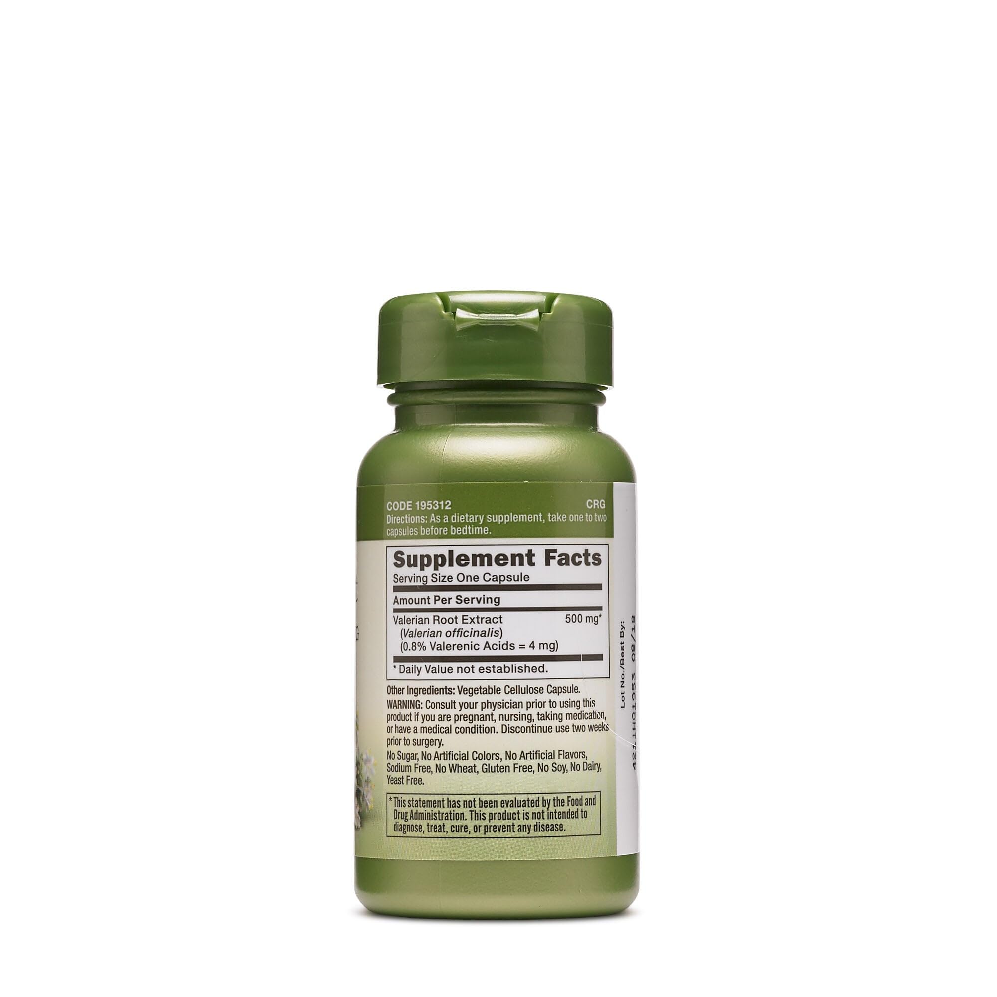 Foto 2 | Suplemento De Extracto De Raíz De Valeriana Gnc Herbal Plus  500 Mg  50 Dosis - Venta Internacional.